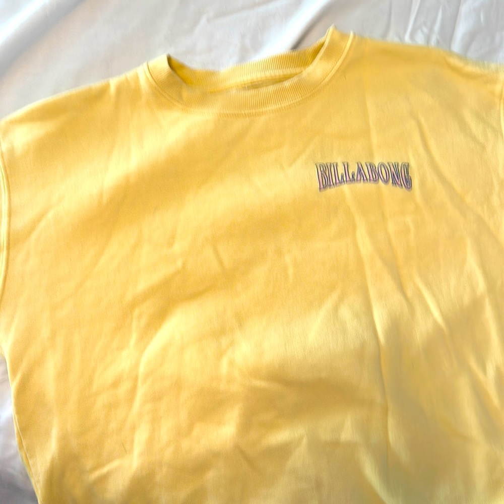 Billabong yellow, large sweatshirt